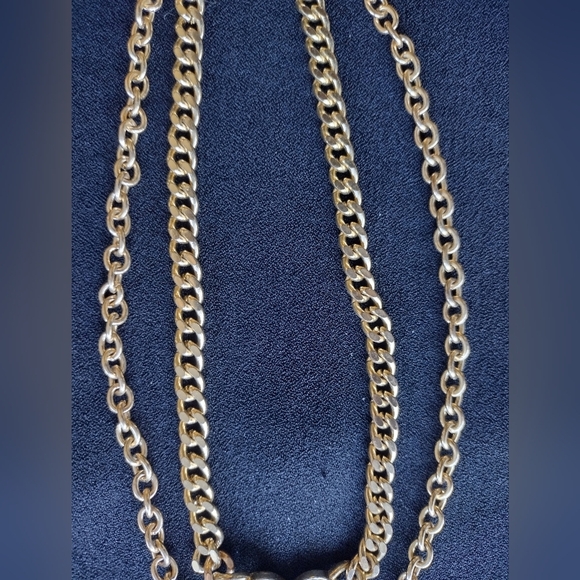 Gold Heart and Key Layered Pendant Necklace - Picture 10 of 12